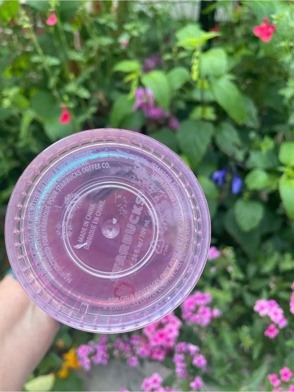 Starbucks Pink Iridescent Grid Disco 24 Oz Cold Tumbler 2020 Holiday Collection
